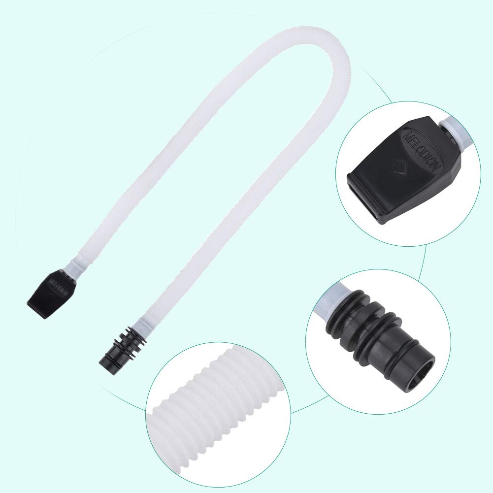 Melodica Tube, 57cm Long Flexible Plastic Pianica Tube Melodica Mouthpiece with a Black Mouthpiece Melodica Replacement Tube Melodica Melodica Hose