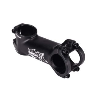 WAKE MTB Stem 31.8 90mm 17 Degree Bike Stem Mountain Bike Stem Short Handlebar Stem for Most Bicycle, Road Bike, MTB, BMX, Fixie Gear, Cycling (Aluminum Alloy, Lightweight, Black)