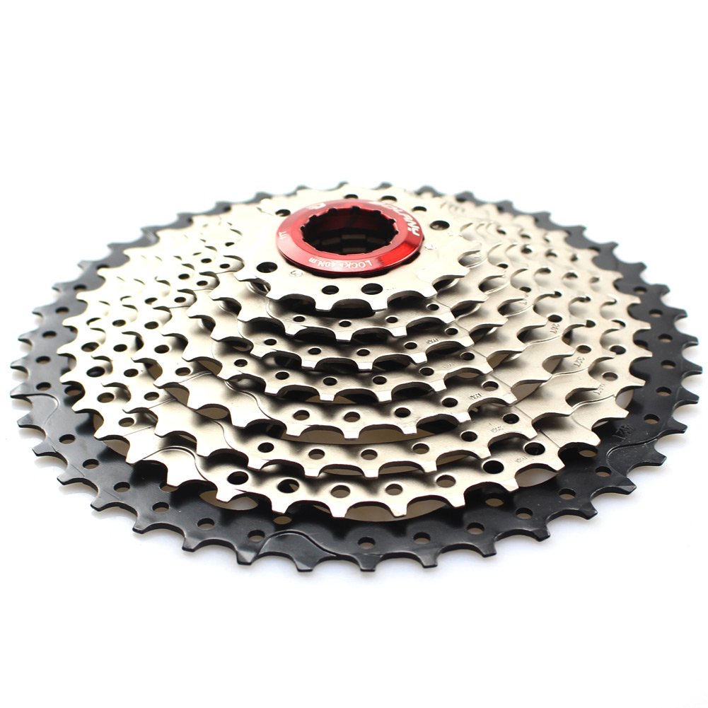 10 Speed Cassette 11-42T MTB Cassette 10 Speed Fit for Mountain Bike, Road Bicycle, MTB, BMX, SRAM, Shimano