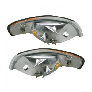 Headlights & Parking Corner Lights Left & Right Pair Set for 94-98 Ford Mustang