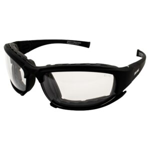 epoch hybrid photochromic padded motorcycle sunglasses clear to smoke lens ansi z87.1+