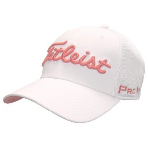 Titleist Golf Prior Generation Tour Sports Mesh Cap White Collection Island Red Small/Medium