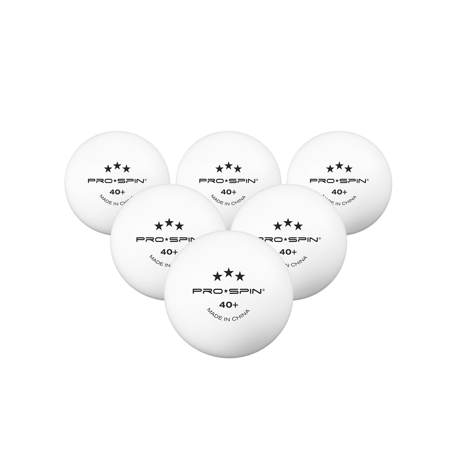 PRO SPIN Ping Pong Balls - White 3-Star Training Table Tennis Balls (Pack of 12) | High-Performance 40+ ABS Training Balls | Ultimate Durability for Indoor/Outdoor Ping Pong Tables