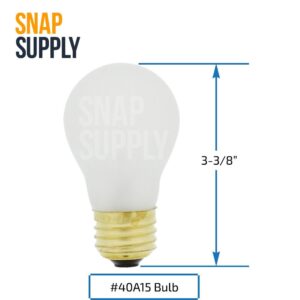 Prysm Incandescent Light Bulb 40-Watt, A15 Appliance Bulb, 40A15