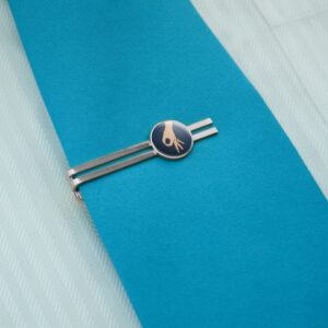 The Circle Game Round Tie Bar Clip Clasp Tack Silver Color Plated