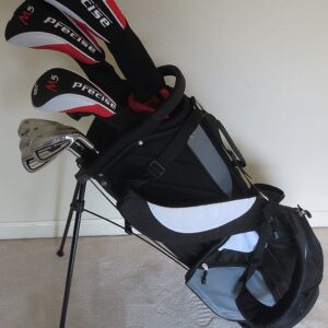 Tall Mens Golf Club Set - Complete Custom Fit Clubs +1" Length Driver, Wood, Hybrid, Irons, Putter, Stand Bag