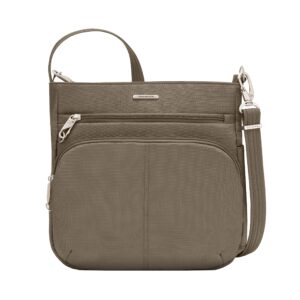 travelon anti-theft classic n/s cross body bag, nutmeg