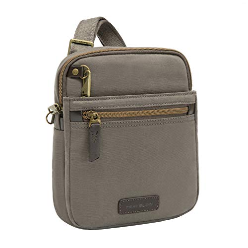 Travelon: Anti-Theft Courier Small N/s Slim Travel Bag - Stone Gray