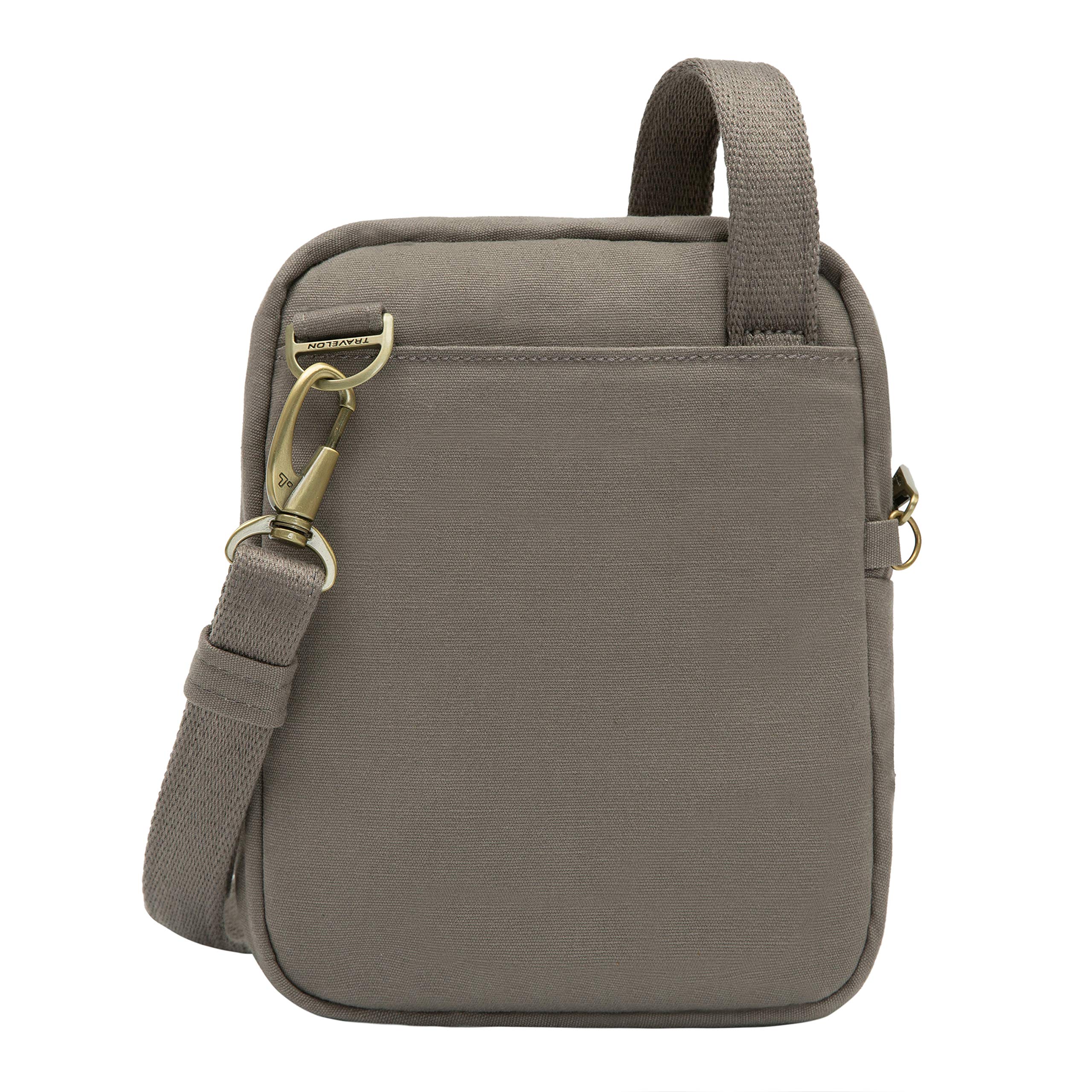 Travelon: Anti-Theft Courier Small N/s Slim Travel Bag - Stone Gray