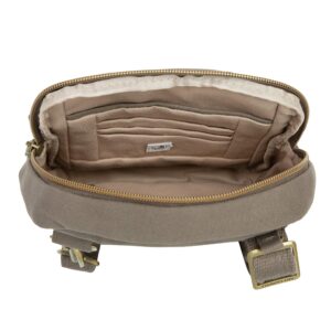 Travelon: Anti-Theft Courier Small N/s Slim Travel Bag - Stone Gray