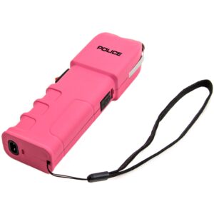 POLICE 928 Stun Gun with LED Flashlight, Pink