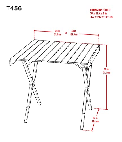 RIO Brands Gear Compact Expandable Outdoor and Camping Aluminum Roll-Top Heat Dissipating Picnic Table, Silver, 2 in 1