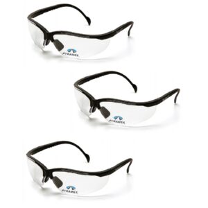 safety glasses,blk/clr,rx2.5