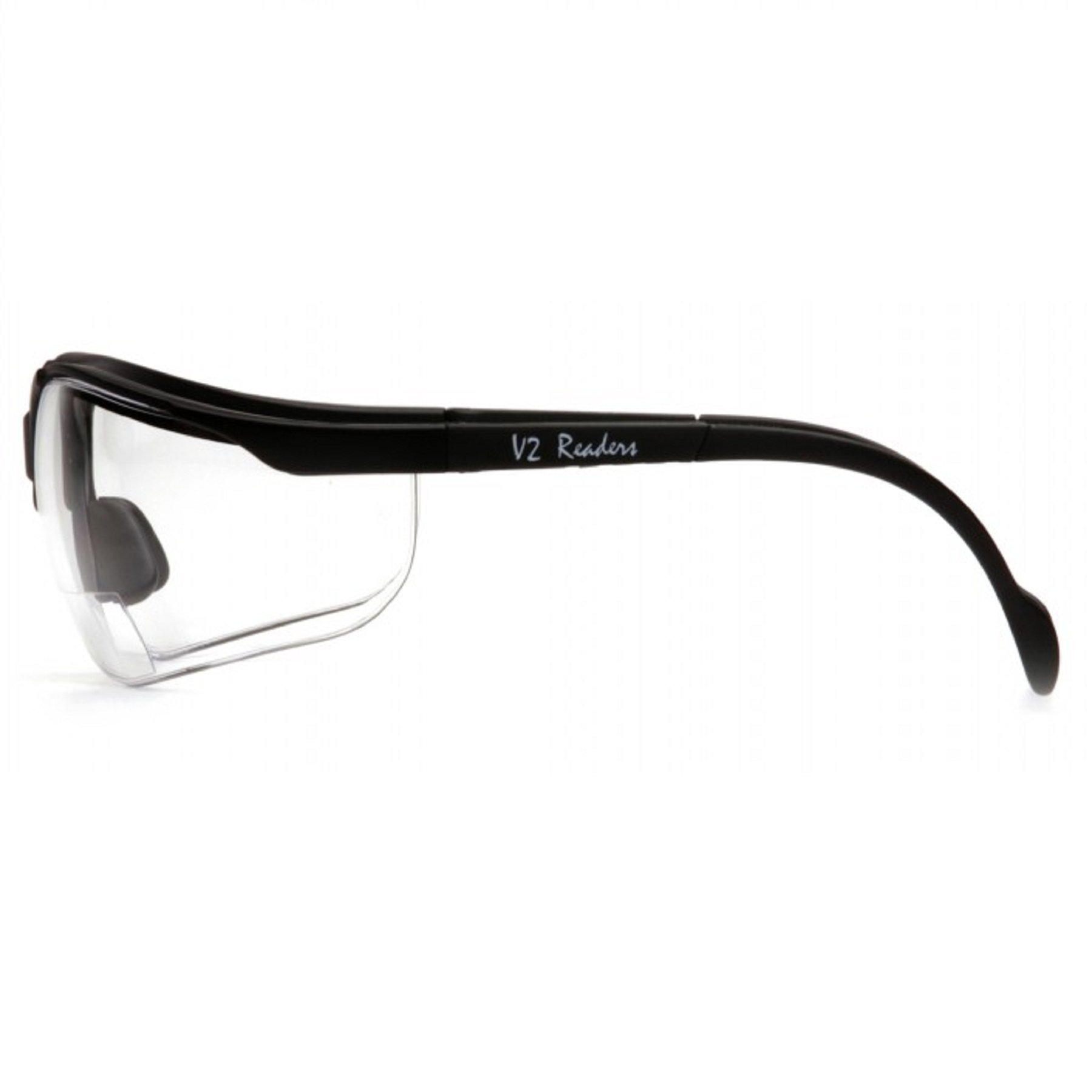 Safety Glasses,Blk/Clr,Rx2.5