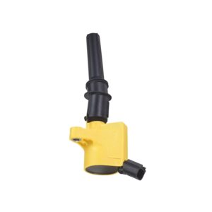 ENA Yellow Set of 8 Ignition Coil Pack Compatible with Lincoln Mercury Ford Mustang Crown Victoria E150 E250 Expedition Explorer F150 F250 F350 F450 F550 Navigator 4.6L 5.4L V8 Replacement for DG508