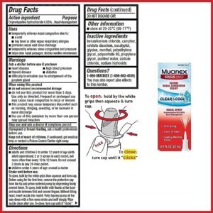 Mucinex Sinus-Max Nasal Spray Clear & Cool, 0.75 oz (Pack of 4) Packaging May Vary