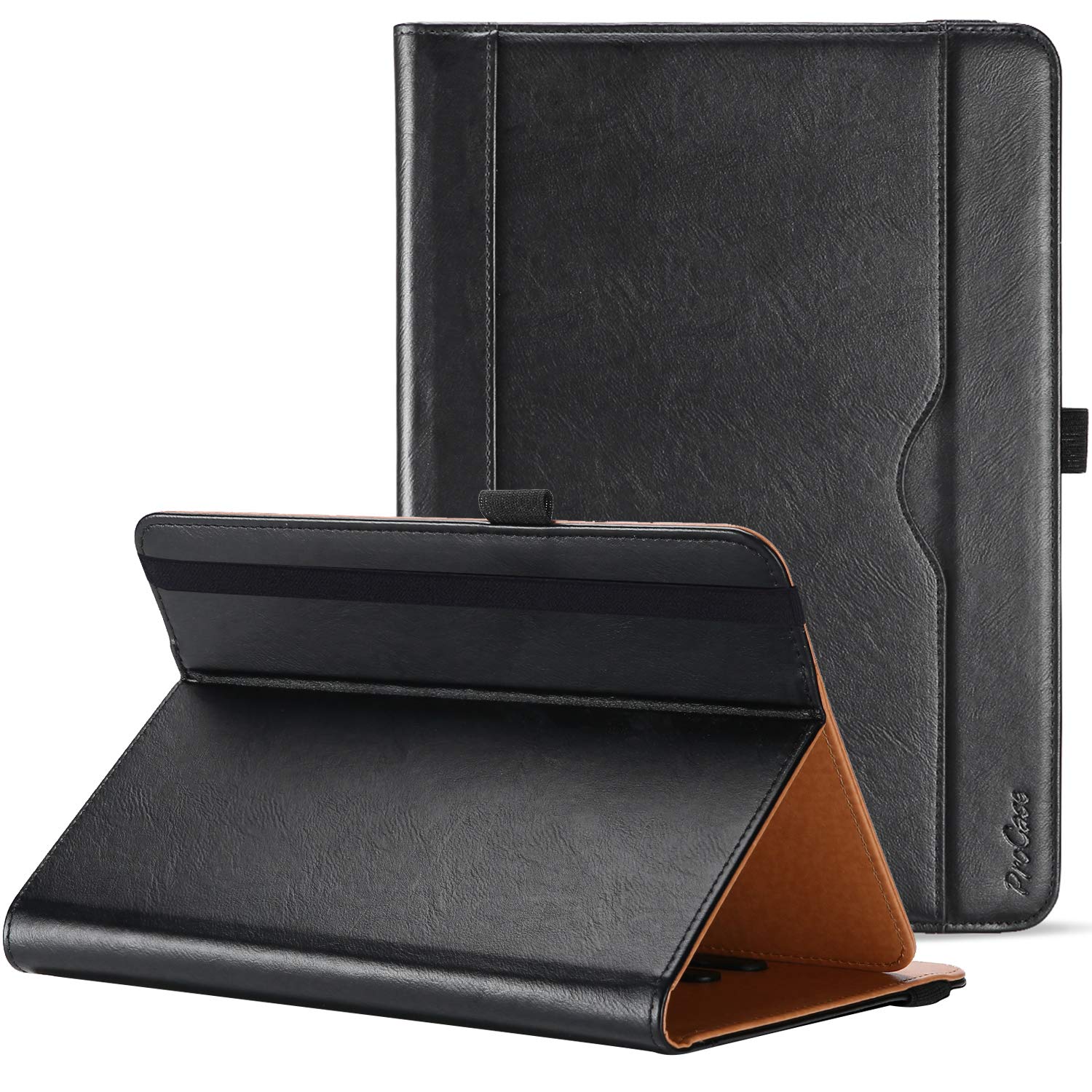 ProCase Universal Tablet Case 9"-10.1" inch, Stand Folio Tablet Case Protective Cover for 9" 9.7" 10" 10.1" Touchscreen Tablet with Multiple Viewing Angles and Pen Holder -Black