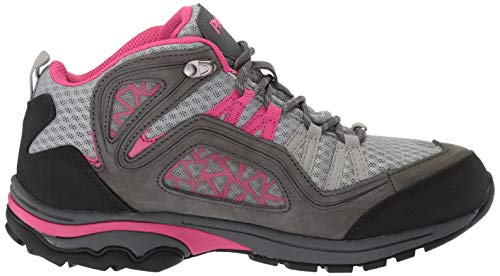 Propét Women's Peak Hiking Boot, grey/berry, 6 XWide