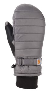 carhartt women's quilts insulated mitten, charcoal, l