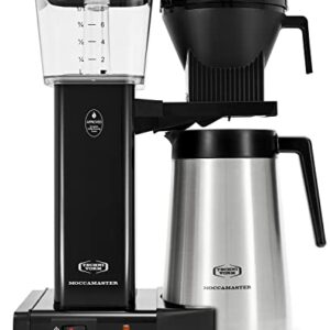 Technivorm Moccamaster 79314 KBGT thermal Carafe 10-Cup Coffee Maker 40 Ounce, Black 1.25l