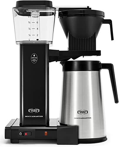 Technivorm Moccamaster 79314 KBGT thermal Carafe 10-Cup Coffee Maker 40 Ounce, Black 1.25l