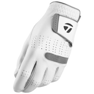 taylormade 2018 tour preferred flex glove, medium, white, left hand