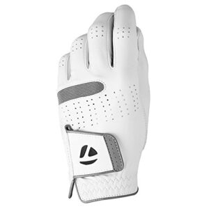 TaylorMade 2018 Tour Preferred Flex Glove, Medium, White, Left Hand