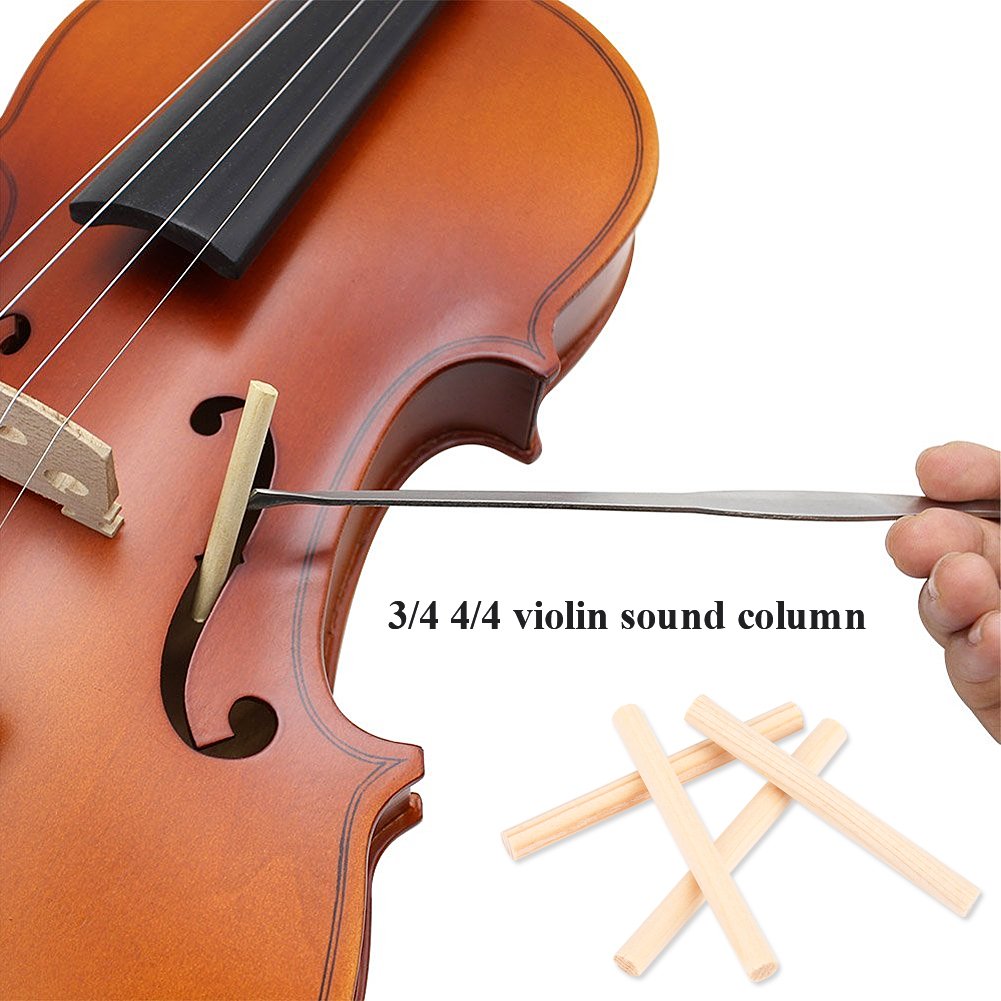 10Pcs Violin Sound Post, Violin Column Spruce Sound-post Spruce Musical Instrument Accessories for 3/4 4/4 Violins