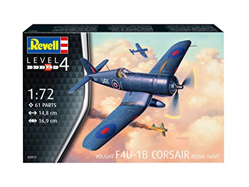 Revell 03917, Vought F4U-1B Corsair Royal Navy, 1: 72 Scale Plastic Model