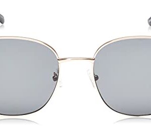 Quay - Womens Sunglasses, Round Lenses with UV Protection, Oversized Sunglasses (Jezabell, Gold)