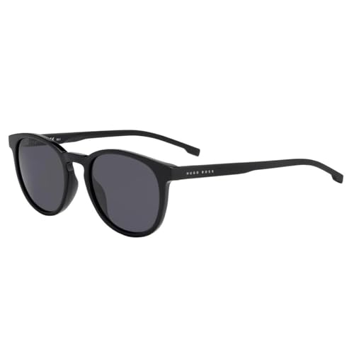 BOSS by Hugo Boss Men's 0922/S Polarized Oval Sunglasses, Black, 51 mm