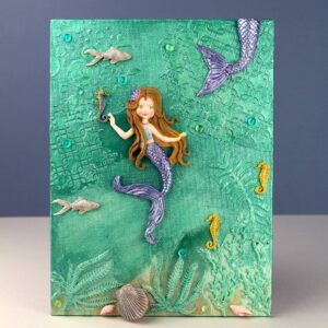 Katy Sue Mermaid Silicone Mold for Cake Decorating, Crafts, Cupcakes, Sugarcraft, Candies, Chocolate, Card Making and Clay, Food Safe Approved, Made in The UK