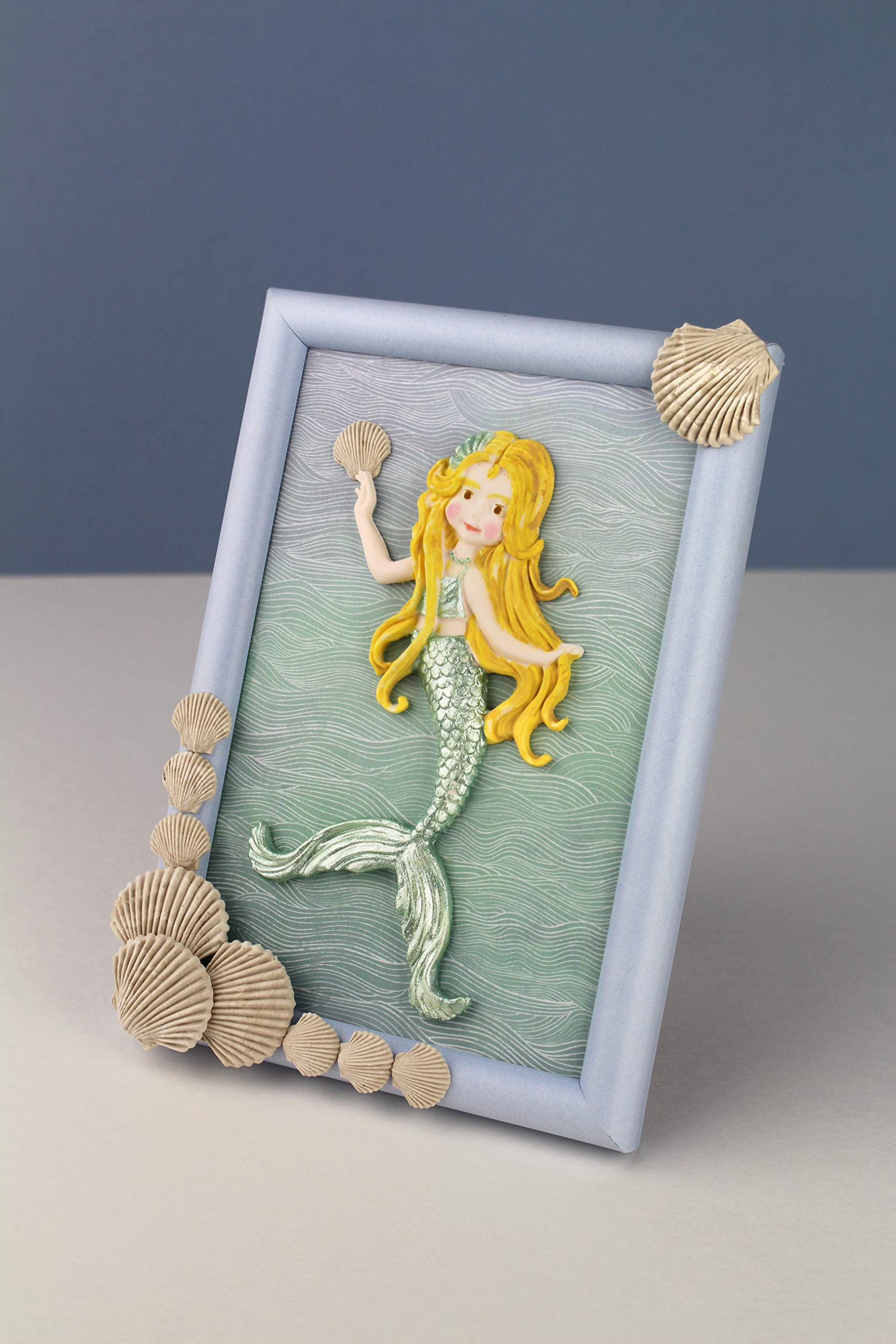 Katy Sue Mermaid Silicone Mold for Cake Decorating, Crafts, Cupcakes, Sugarcraft, Candies, Chocolate, Card Making and Clay, Food Safe Approved, Made in The UK