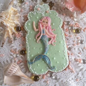 Katy Sue Mermaid Silicone Mold for Cake Decorating, Crafts, Cupcakes, Sugarcraft, Candies, Chocolate, Card Making and Clay, Food Safe Approved, Made in The UK