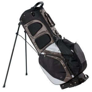 Izzo Golf Versa Ultra-Lite Stand Golf Bag with Exclusive Features, Black/Gray