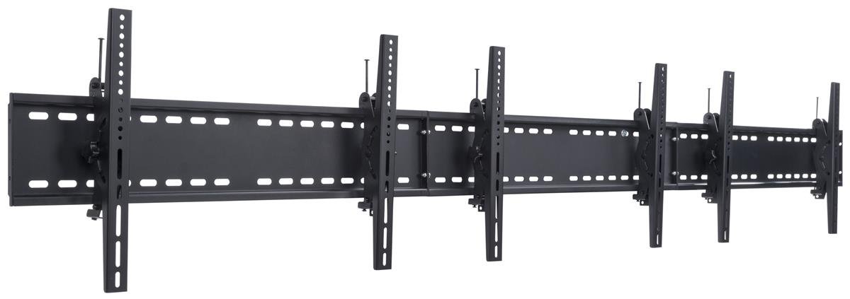 Displays2go, Tri-Mounted Plasma Screen Bracket, Steel Build – Black Finish (MNBD3060S3)