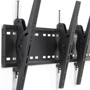 Displays2go, Tri-Mounted Plasma Screen Bracket, Steel Build – Black Finish (MNBD3060S3)