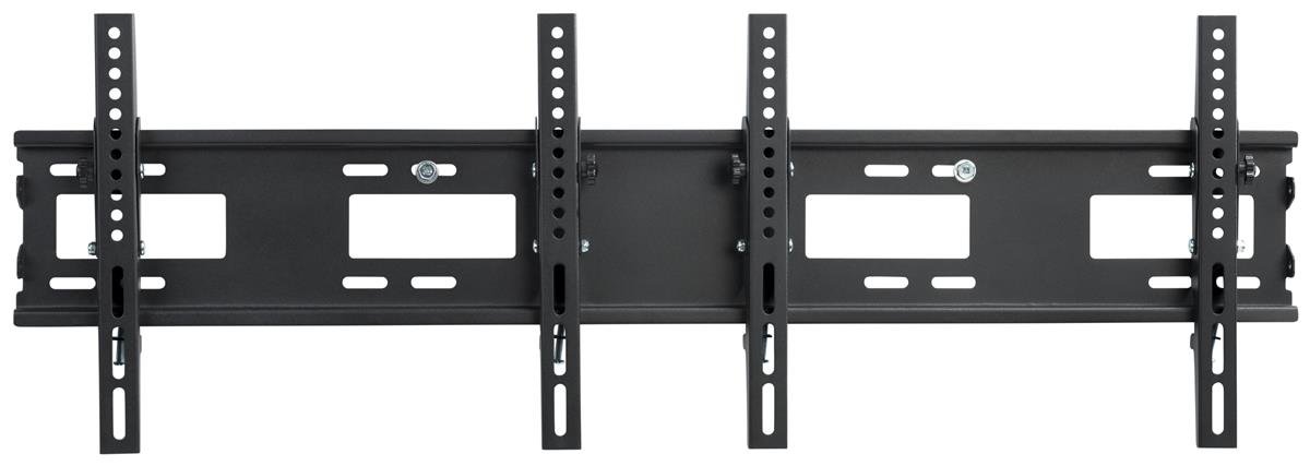 Displays2go, Wall TV Bracket with Dual Mount, Steel Construction – Black Finish (MNBD2642S2)