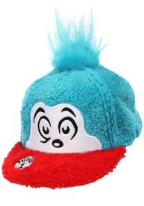 elope dr. seuss thing 1 costume fuzzy snapback hat standard blue