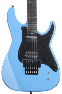 schecter sun valley super shredder with floyd rose and sustaniac - riviera blue