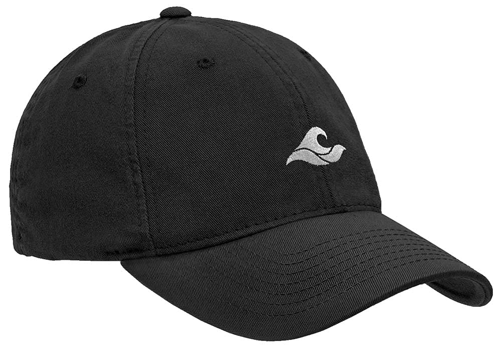 Koloa Surf Company Wave Unstructured Dad Hat-Black/White