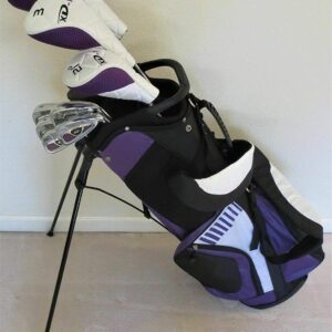 Ladies Complete Golf Club Set - Driver, Fairway Wood, Hybrid, Irons, Putter, Clubs and Stand Bag Right Hand