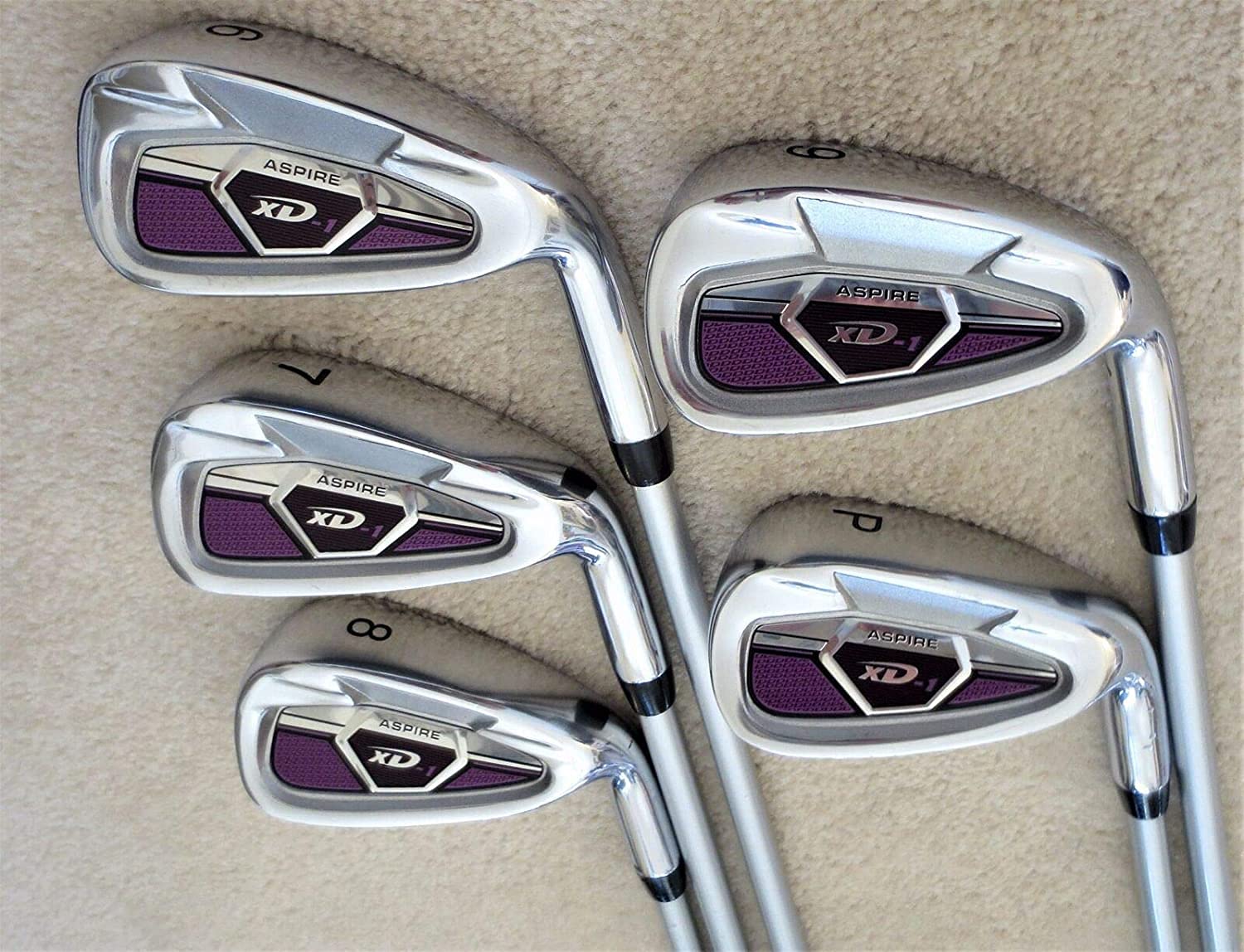 Ladies Complete Golf Club Set - Driver, Fairway Wood, Hybrid, Irons, Putter, Clubs and Stand Bag Right Hand