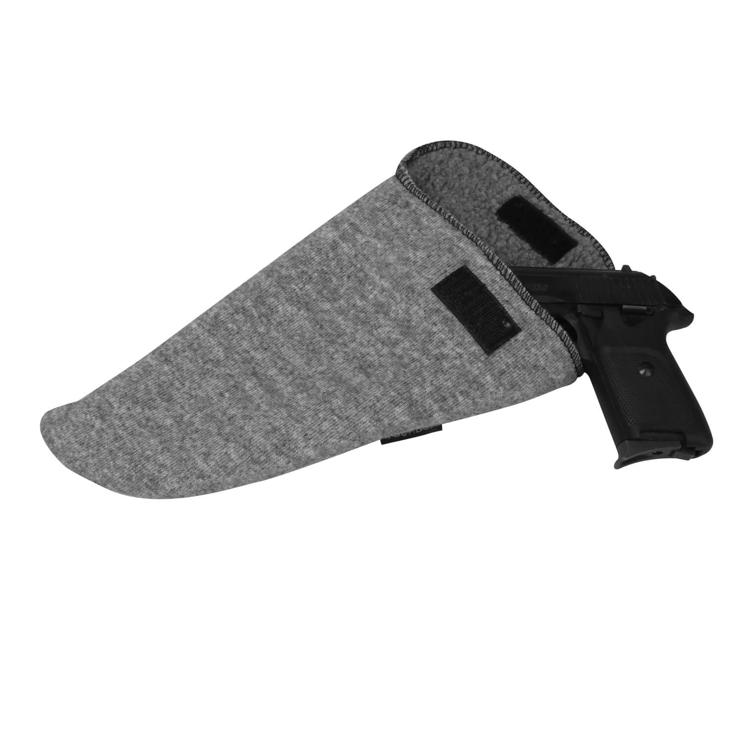 TOURBON Hunting Shooting Pistol Sock Gun Sleeve Handgun Storage (Pack of 3 Pieces) (Grey)