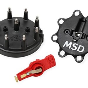 84823 Black, Distributor Cap/Rotor Kit, MSD/Ford V8 TFI