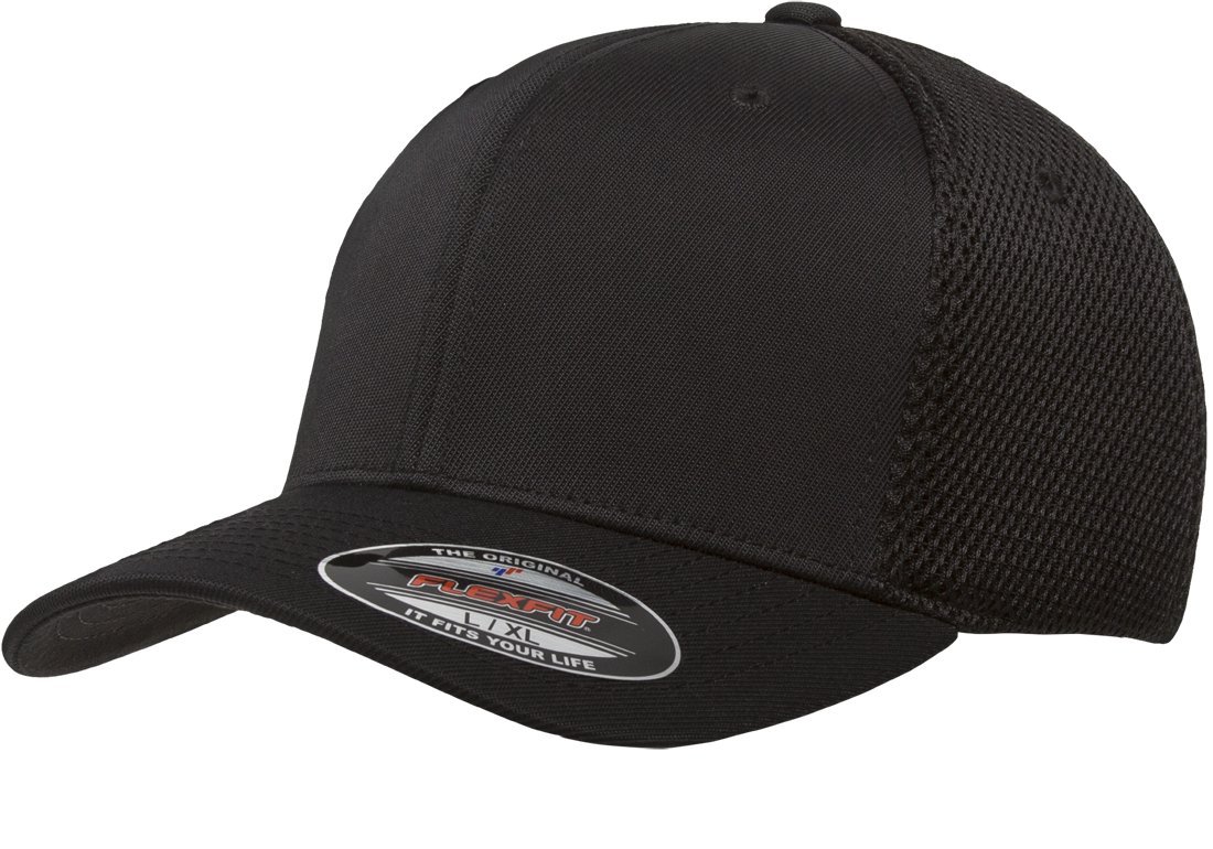 The Hat Pros | Flexfit Ultrafibre Airmesh Fitted Cap (as1, Alpha, l, x_l, Black)