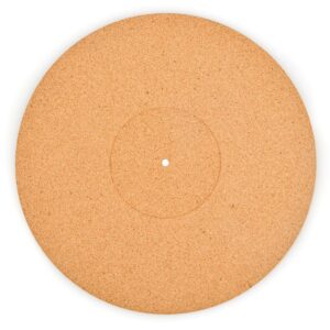 Cork Turntable Mat by PRO SPIN for Vinyl LP Record Players (3mm) | Record Player Mat with High-Fidelity Audiophile Acoustic Sound Support | Turntable Slip Mat Help Reduce Noise Due to Static and Dust