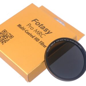 Fotasy 52mm Ultra Slim Circular PL Lens Filter, Nano Coatings MRC Multi Resistant Coating Oil Water Scratch, 16 Layers Multi-Coated 52mm CPL Filter