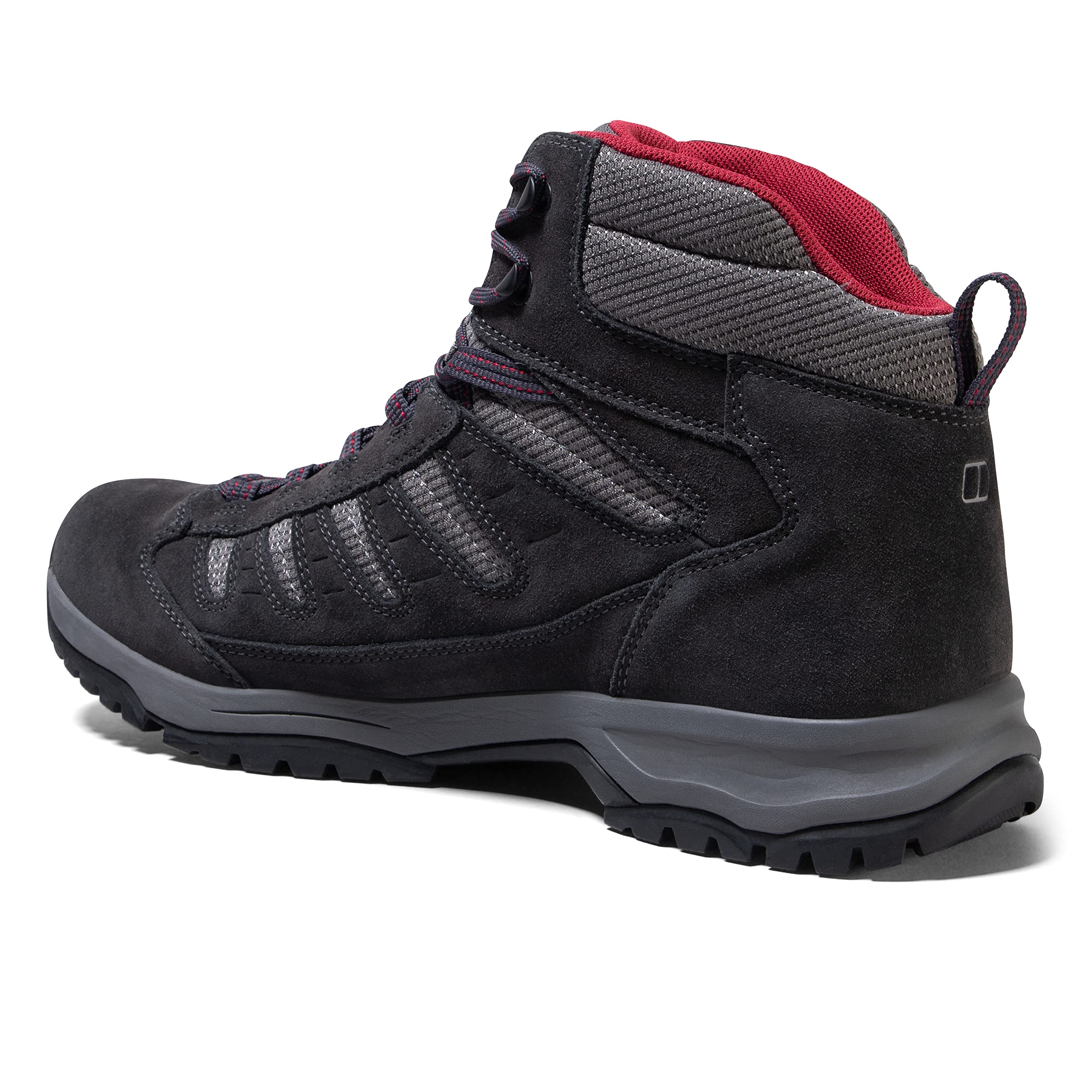 Berghaus Men's Expeditor Trek 2.0 Waterproof Walking Boots, Black Black Red B59, 13