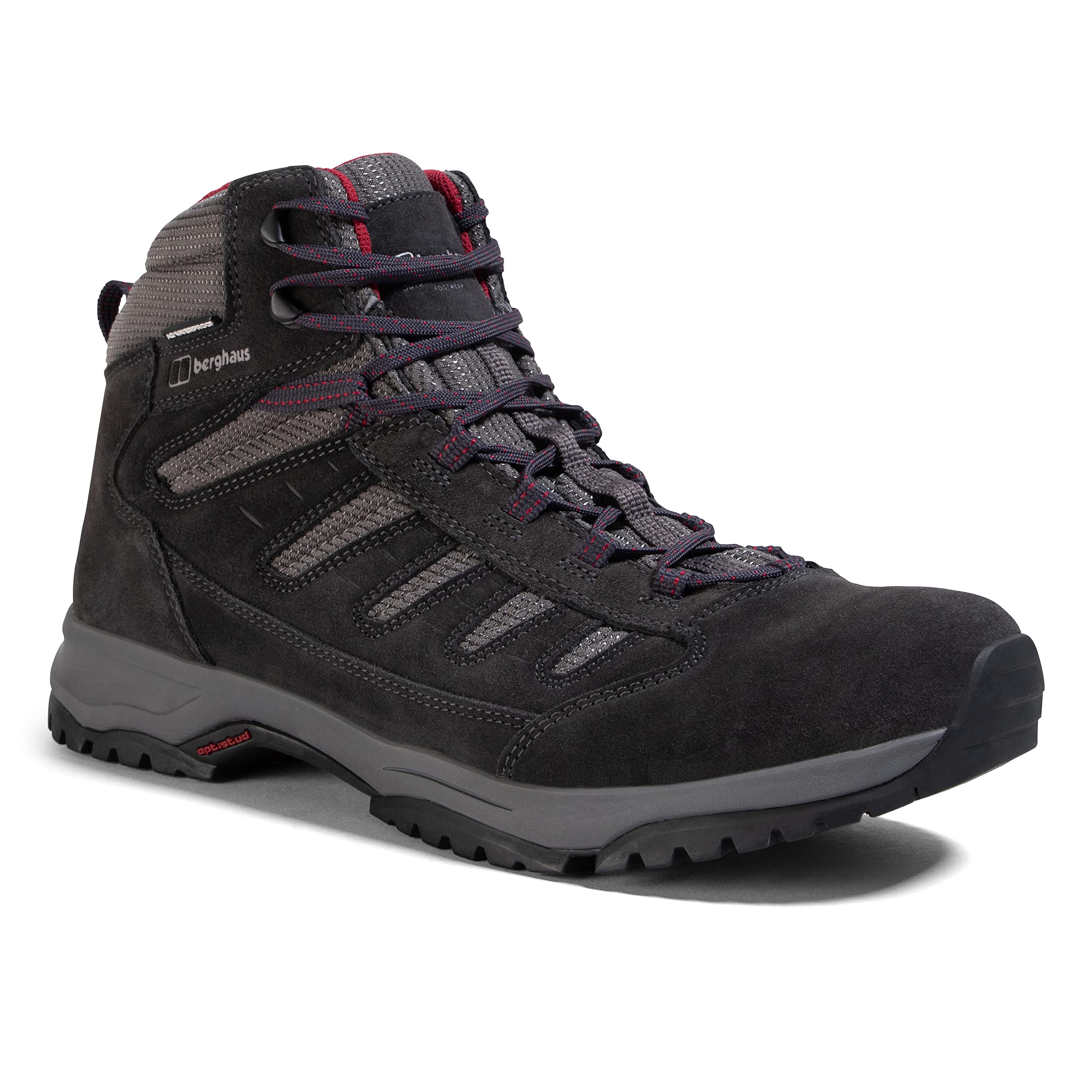 Berghaus Men's Expeditor Trek 2.0 Waterproof Walking Boots, Black Black Red B59, 13